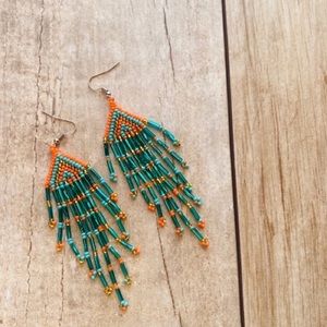 Native Cora Artisan Beaded Earring Set